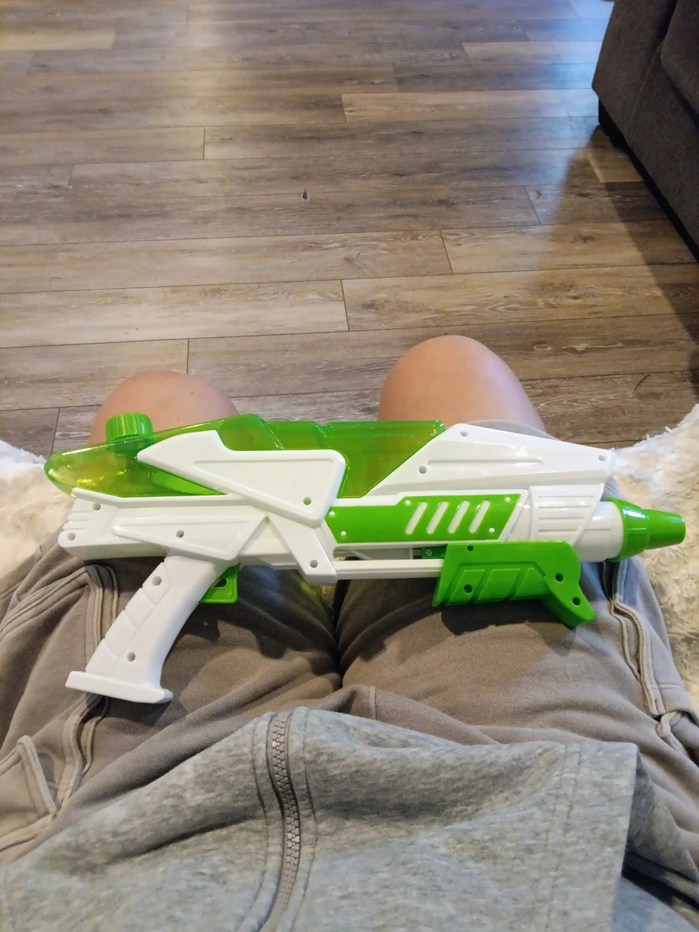 Kids Water Blaster in Green and White - Fun Outdoor Toy